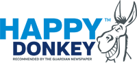 Image displaying happy donkey coffee logo