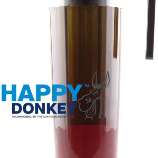Image displaying Happy Donkey cold brew in motion.
