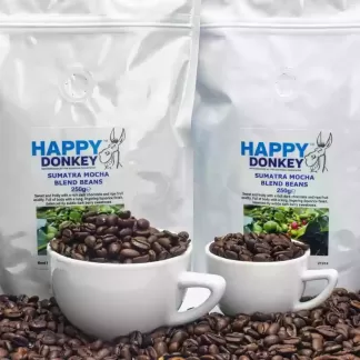 Image displaying sumatran mocha coffee beans.